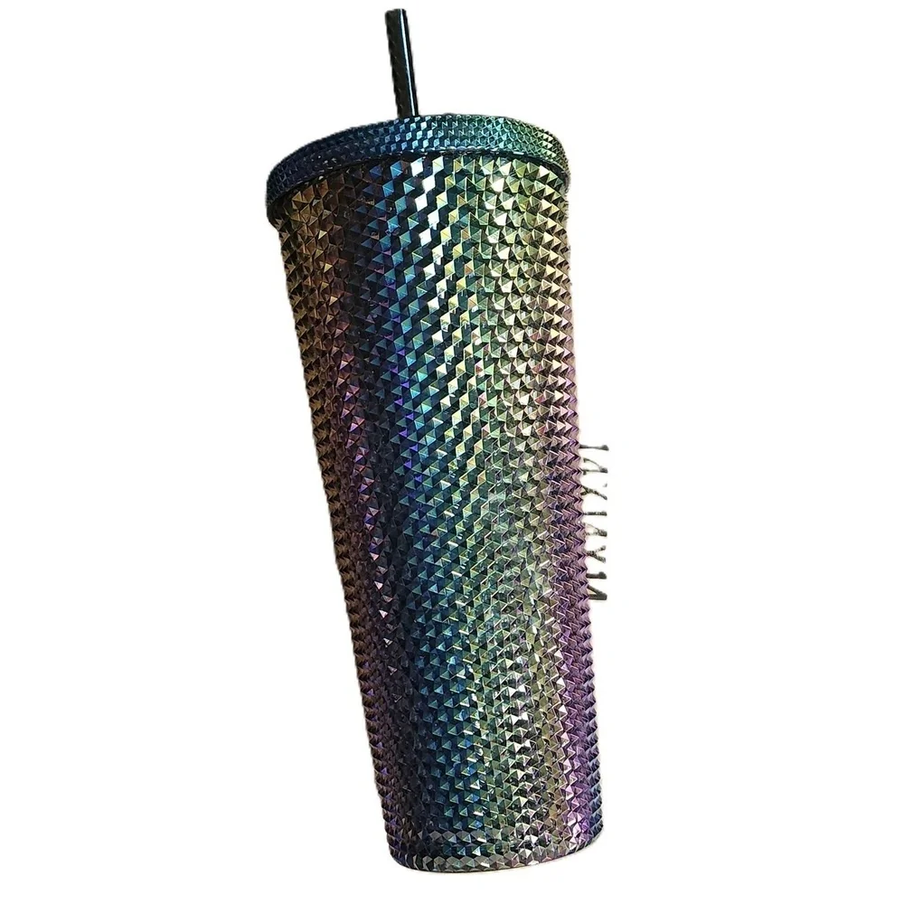 Starbucks Multicolor Iridescent Studded Tumbler 24 oz NWT